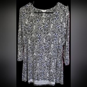 INTRO Butterfly Print Top